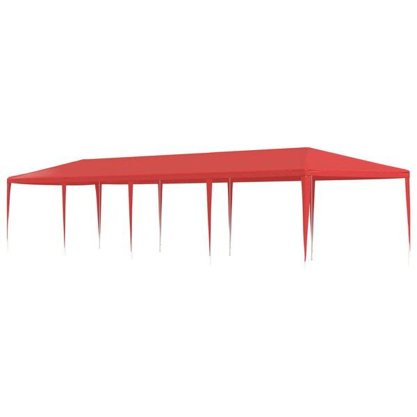 vidaXL Tente de fête Rouge 1200 x 300 x 255 cm PE et acier