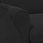 vidaXL fauteuil Noir 76 x 94 x 102 cm Velours