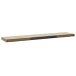 vidaXL Étagères murales flottantes 2 Pièces Chêne 120x23 5x3 8 cm MDF