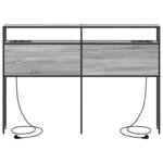 vidaXL Tête de lit de rangement Sonoma gris 135 cm Bois d'ingénierie
