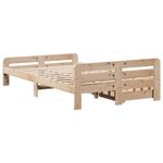 vidaXL Cadre de lit sans matelas 120x190 cm bois de pin massif