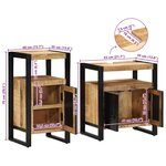 vidaXL Ensemble de mobilier de salle de bain avec stockage 2 Pièces