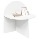 vidaXL Table de chevet Blanc 40 x 35 5 x 45 5 cm Bois d’ingénierie