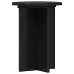 vidaXL Support de Plante 2 Pièces Noir Ø29 5 x 40 cm Bois d'ingénierie