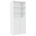 vidaXL Armoire de rangement blanc 80x42 5x225 cm bois d'ingénierie