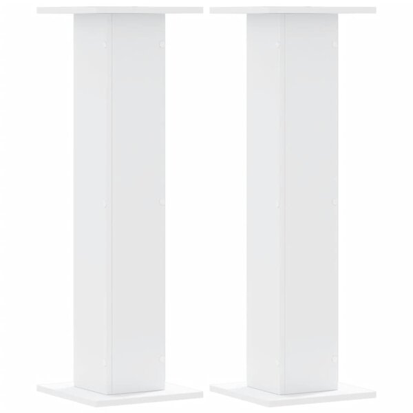 vidaXL Supports pour plantes 2 Pièces blanc 30x30x95 cm bois d'ingénierie
