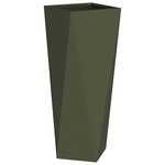 vidaXL Jardinière Vert olive 30 x 30 x 75 cm Acier