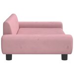 vidaXL Canapé pour enfants rose 100x54x33 cm velours