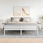 vidaXL Tables de chevet 2 Pièces avec 2 tiroirs blanc 40x33x60 cm