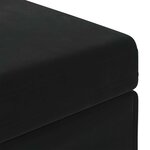 vidaXL Tabouret Noir 81 x 41 x 40 cm Velours et Bois Composite