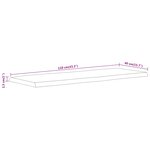 vidaXL Dessus de table 110x40x2 5 cm rectangulaire bois massif acacia