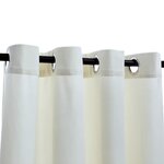 vidaXL Rideau occultant avec anneaux en métal Velours Crème 290x245 cm