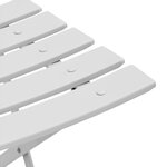 Chaises de jardin pliantes vidaXL 2 pièces blanches en acier