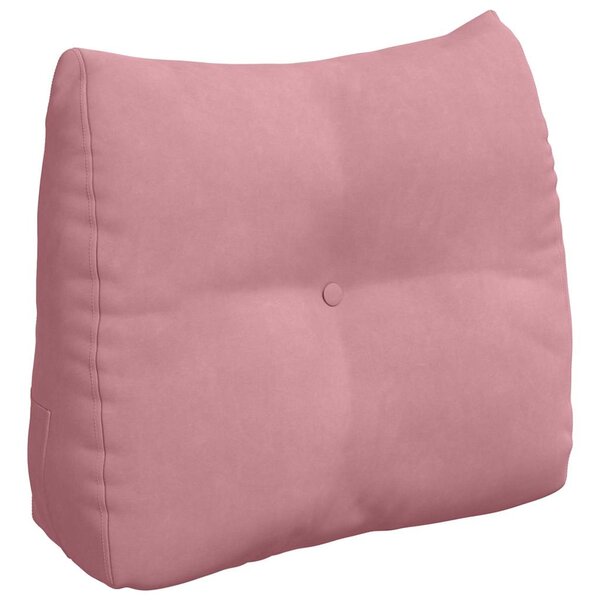 vidaXL Coussin de Dos Rose 60 x 24 x 50 cm Velours