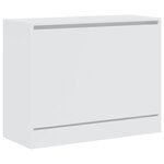 vidaXL Armoire à chaussures blanc 80x34x63 cm bois d'ingénierie