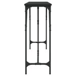 vidaXL Table console noir 200x29x75 cm bois d'ingénierie