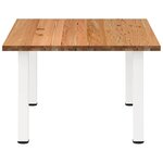 vidaXL Table à manger marron clair bois de chêne massif rectangulaire