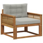 vidaXL Sofa de milieu extérieur Bois d'Acacia Massif Naturel
