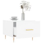 vidaXL Tables basses 2 Pièces blanc 50x50x40 cm bois d'ingénierie