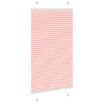 vidaXL Store plissé rose 70x150 cm largeur du tissu 69 4 cm polyester
