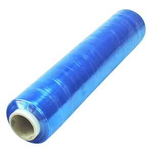 Film étirable manuel teinté bleu – (Carton de 6 bobines) 15µ  450 mm x 270 m – Bulteau Systems