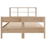 vidaXL Lit bibliothèque sans matelas 160x200 cm bois massif de pin