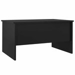 vidaXL Table basse noir 80x50x42 5 cm bois d'ingénierie