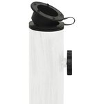vidaXL Socle de parasol Blanc 44x44x31 cm Fonte