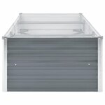 vidaXL Lit surélevé de jardin Acier galvanisé 240x80x45 cm Gris
