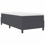 vidaXL Cadre de lit plateforme Gris foncé 90 x 200 cm