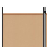 vidaXL Paravent à 6 panneaux Beige 300 x 200 cm Tissu