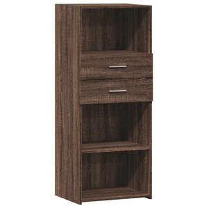 vidaXL Buffet haut chêne marron 50x42 5x124 cm bois d'ingénierie