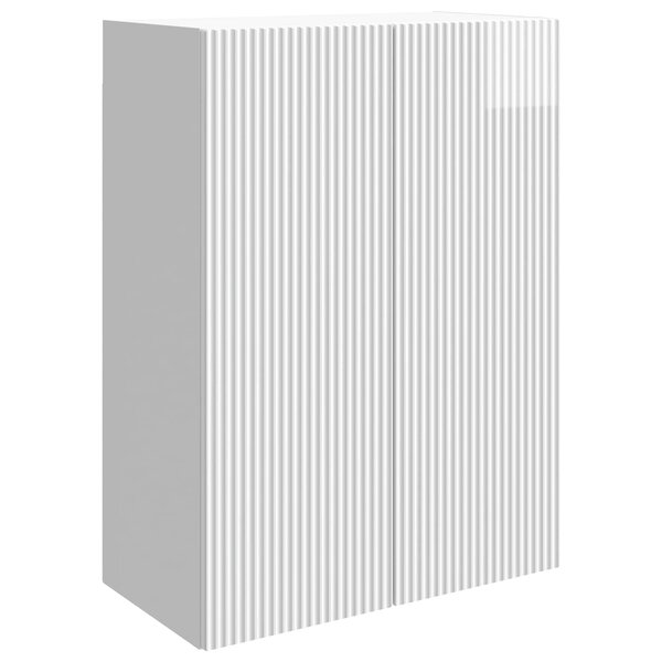 vidaXL Armoire Murale Blanc brillant 66 x 34 5 x 90 cm