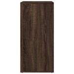 vidaXL Buffet chêne marron 79x38x80 cm bois d'ingénierie