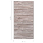 vidaXL Tapis d'extérieur Marron 80x150 cm PP