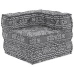 vidaXL Coussin 3 Pièces Gris clair 70 x 70 x 54 cm Polyester