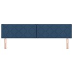 vidaXL Tête de Lit en Tissu Geometric Manuel Bleu 200 cm tissu