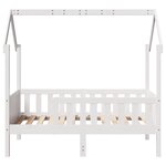 vidaXL Cadre de lit d'enfants forme de maison sans matelas pin