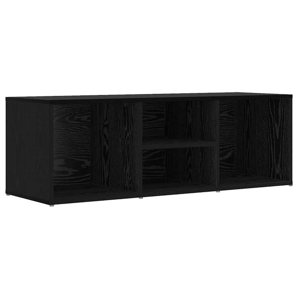 vidaXL Banc à chaussures Chêne noir 102 x 35 x 35 cm Bois d'ingénierie