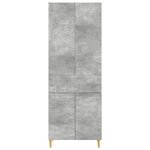 vidaXL Ensemble de Meubles 2 Pièces Gris béton 66 x 34 5 x 90 cm