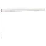 vidaXL Auvent rétractable jaune et blanc 3x2 5 m tissu et aluminium