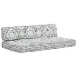 vidaXL Coussin de canapé palette Gris clair Tissu Patchwork