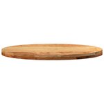 vidaXL Dessus de table 80x40x4 cm bois de chêne massif ovale