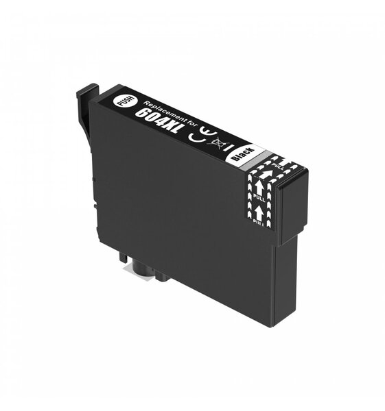 Epson 604XL Jet d'Encre Noir Haute Capacité Compatible 13 ml (Presque 50  de plus que l'original)