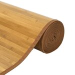 vidaXL Tapis rectangulaire naturel 80x400 cm bambou
