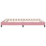 vidaXL Cadre de lit sans matelas rose 180x210 cm velours