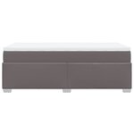 vidaXL Sommier à lattes de lit avec matelas Gris 80x200 cm Similicuir