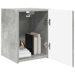 vidaXL Meuble TV mural Béton 30 x 31 x 40 cm Bois d'ingénierie
