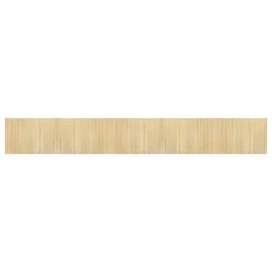 vidaXL Tapis rectangulaire naturel clair 70x500 cm bambou
