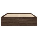 vidaXL Cadre de lit sans matelas chêne marron 120x190 cm